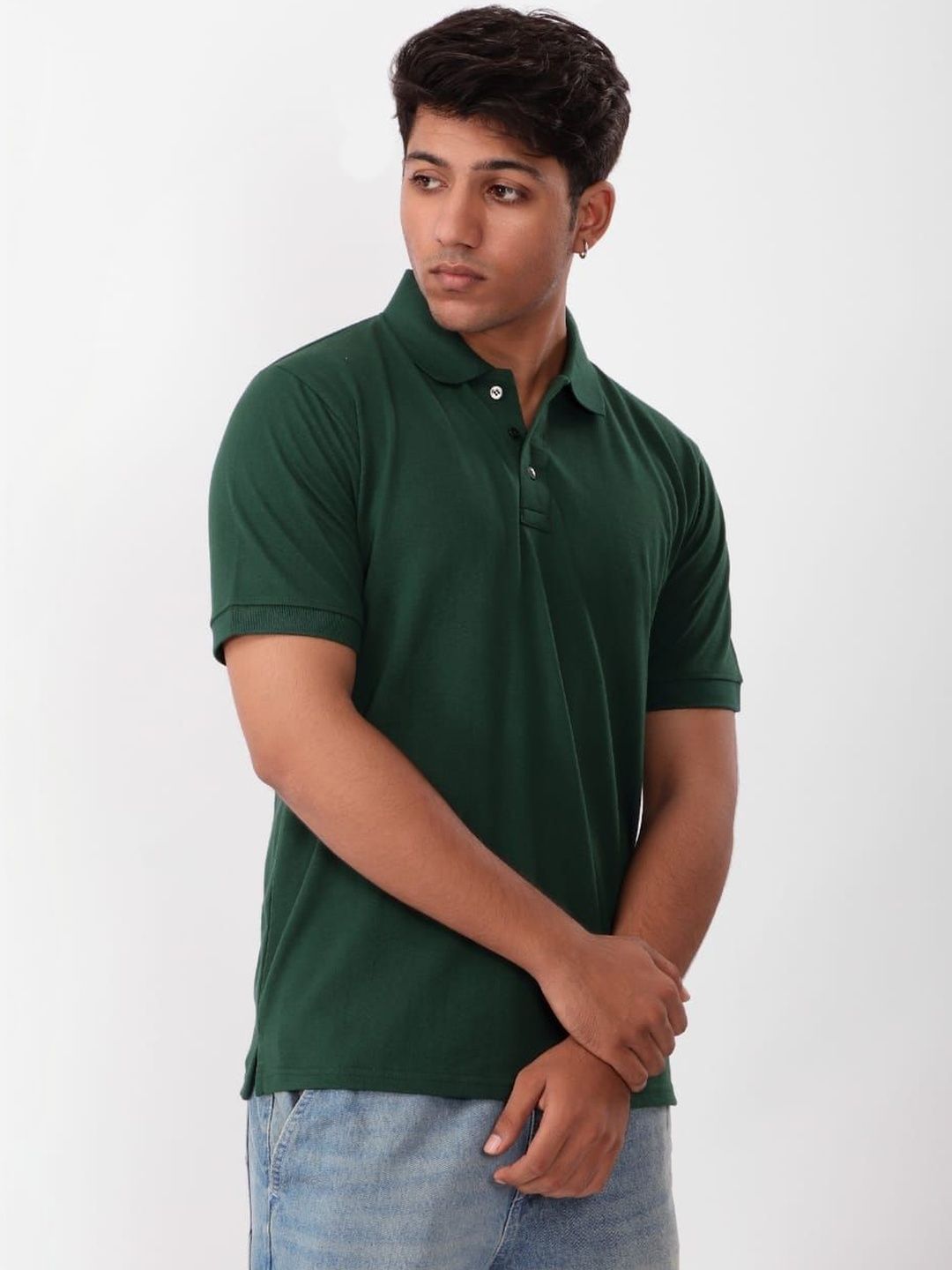 NONAME FASHION Men Polo Collar T-shirt