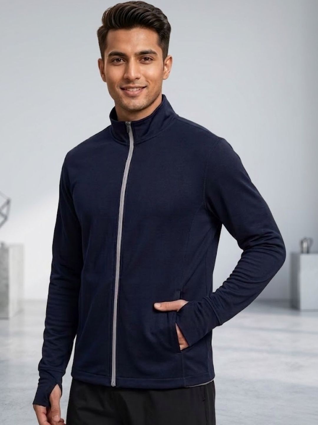 MIA FASHION Men Lightweight Outdoor Biker Jacket