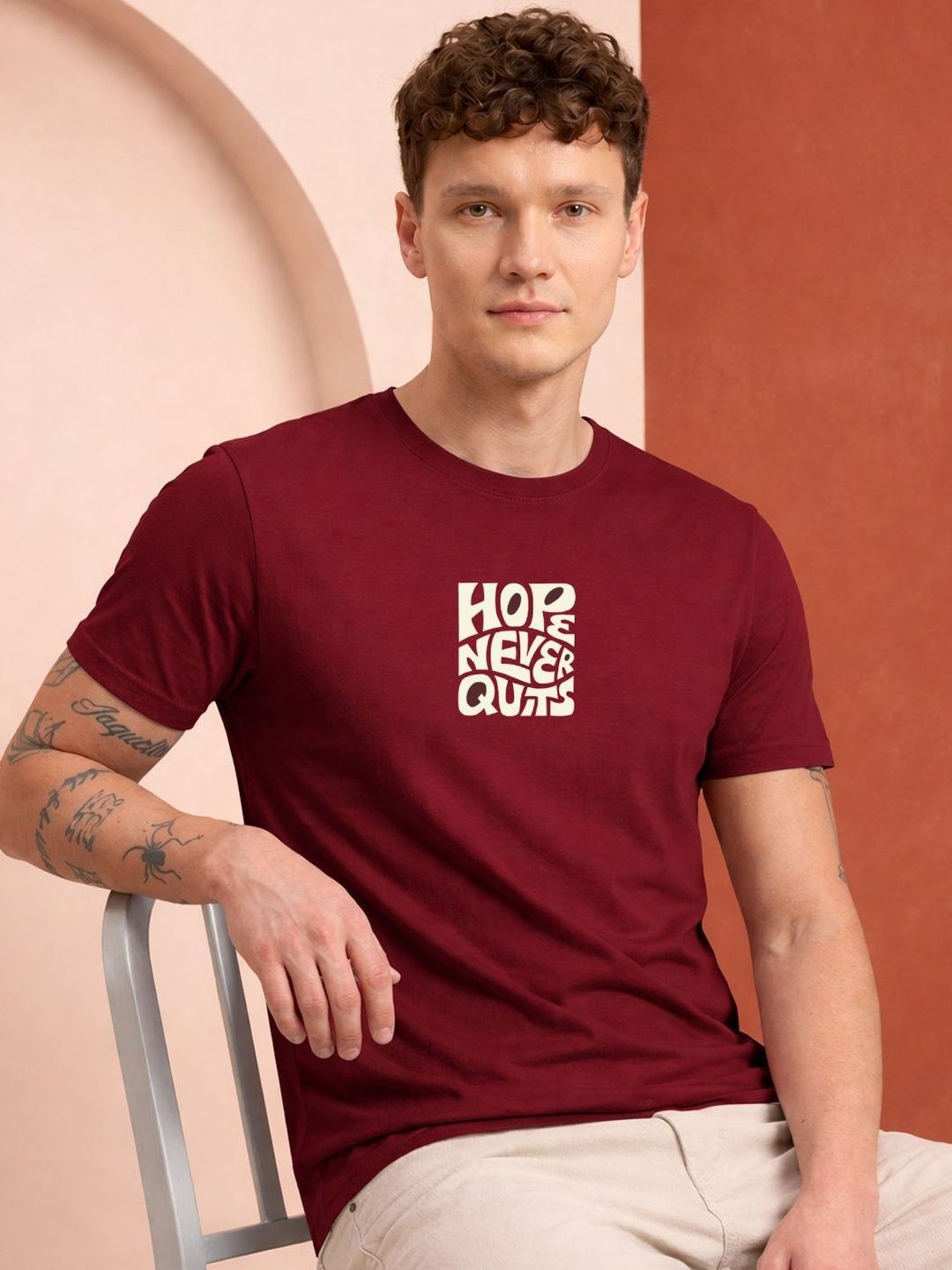 HERE&NOW Men Printed T-shirt