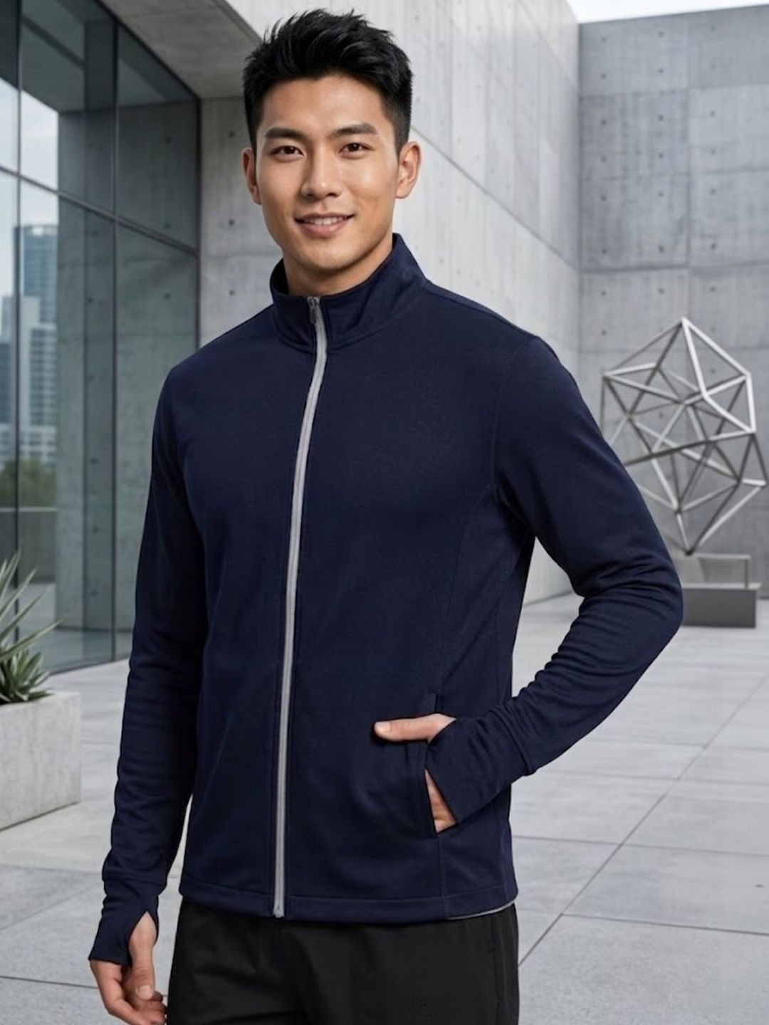 CARABA Men Windcheater Outdoor Bomber Jacket