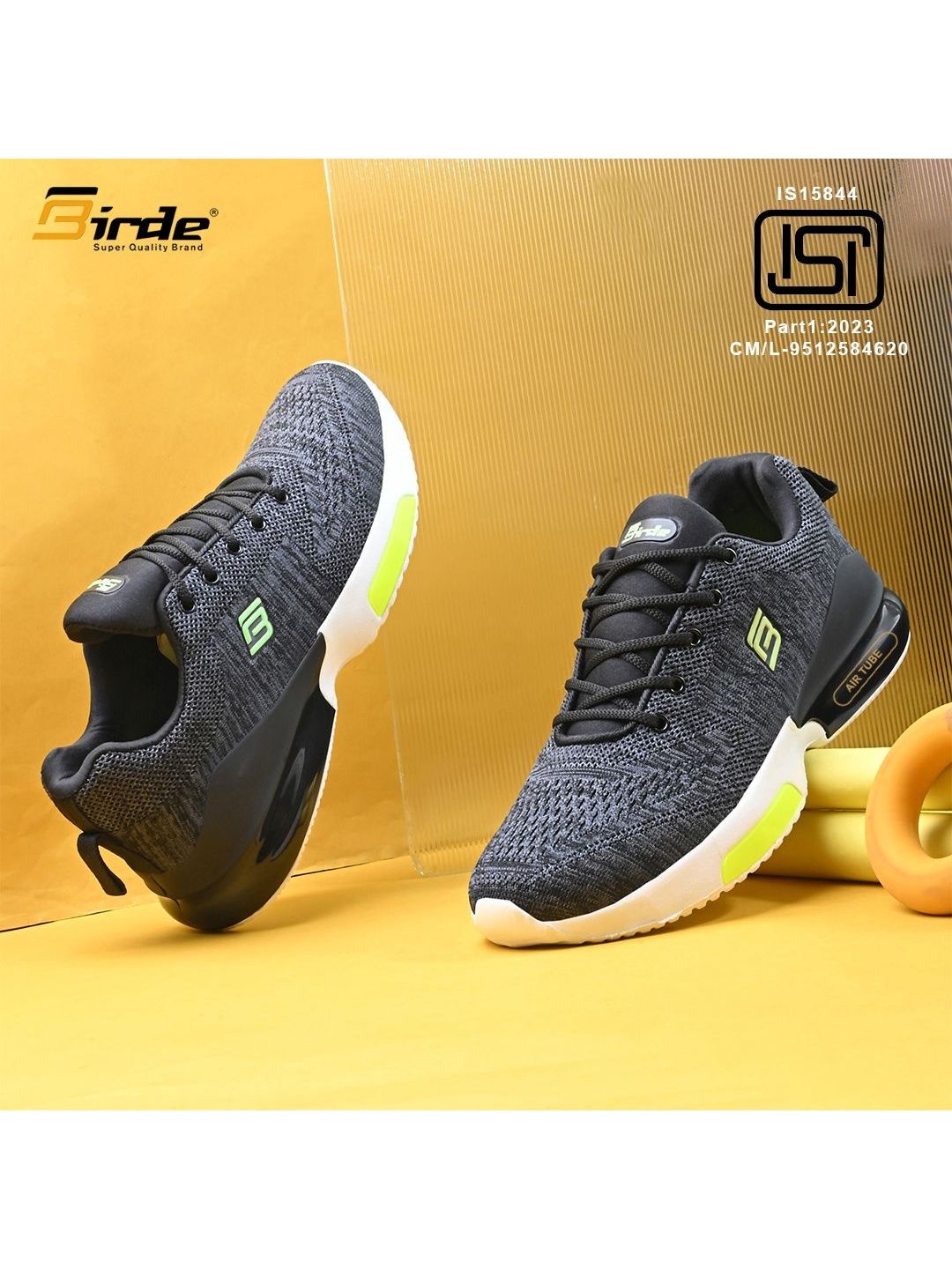 BIRDE Men Mesh Running Non-Marking Shoes