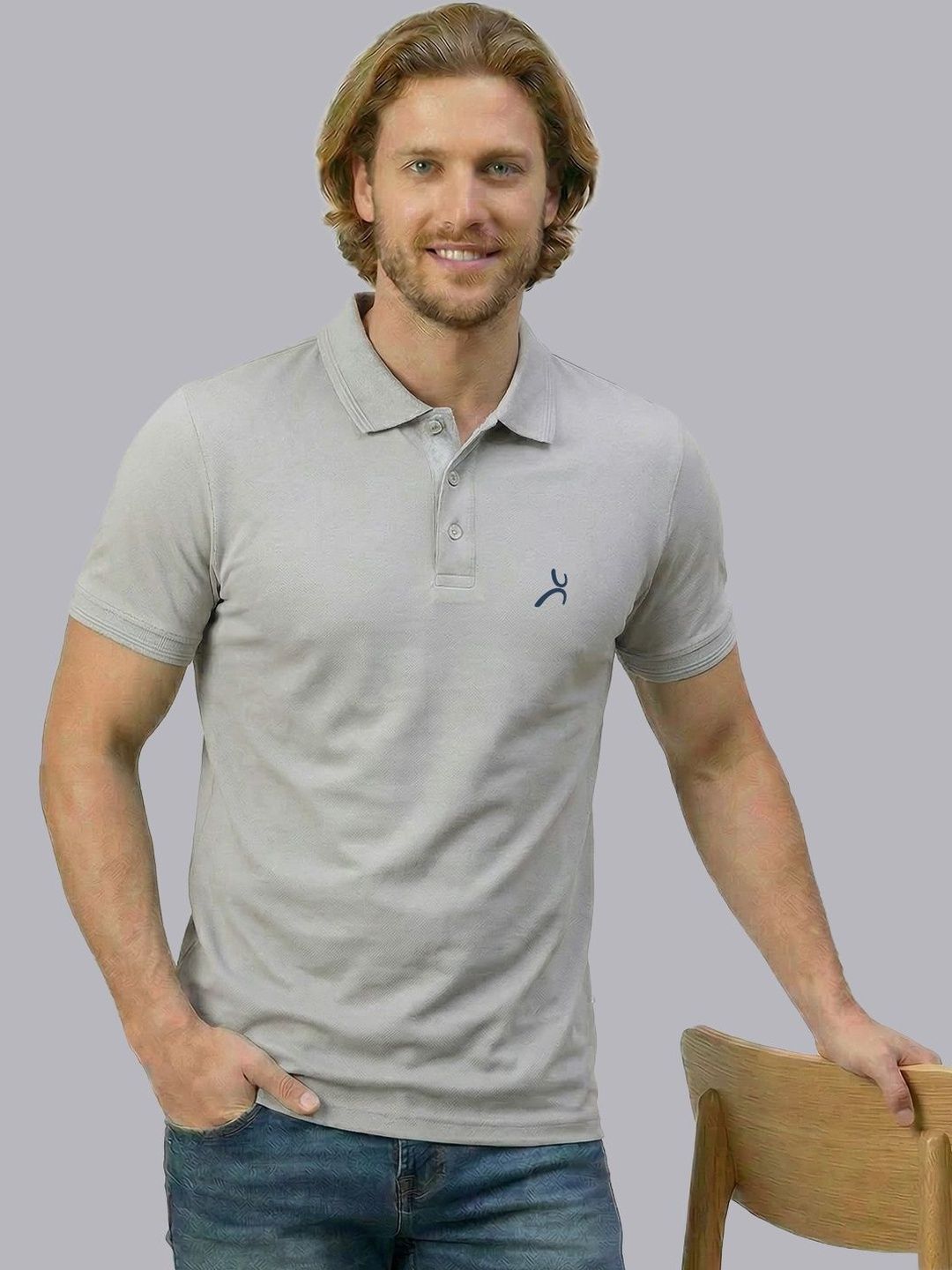 AMUL COMFY Men Polo Collar T-shirt
