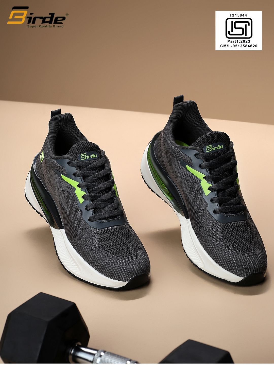 BIRDE Men Mesh Running Non-Marking Shoes