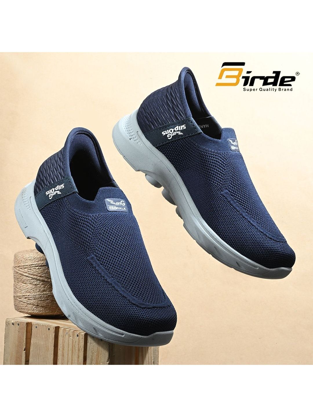 BIRDE Men Mesh Running Non-Marking Shoes