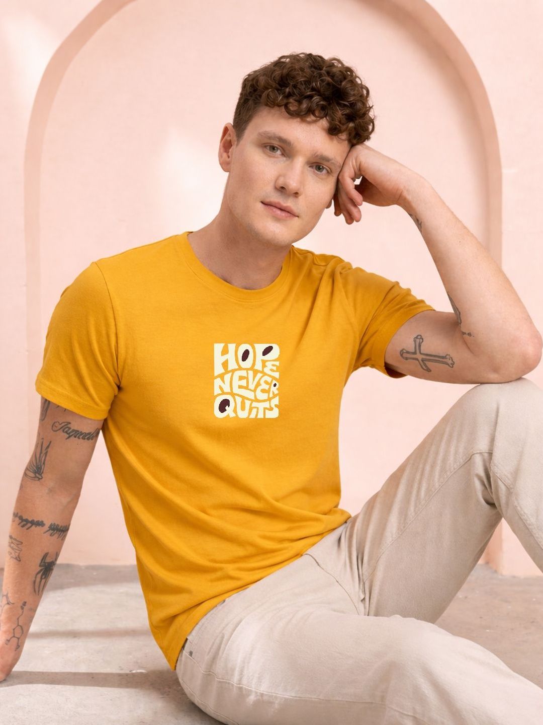HERE&NOW Men Printed T-shirt