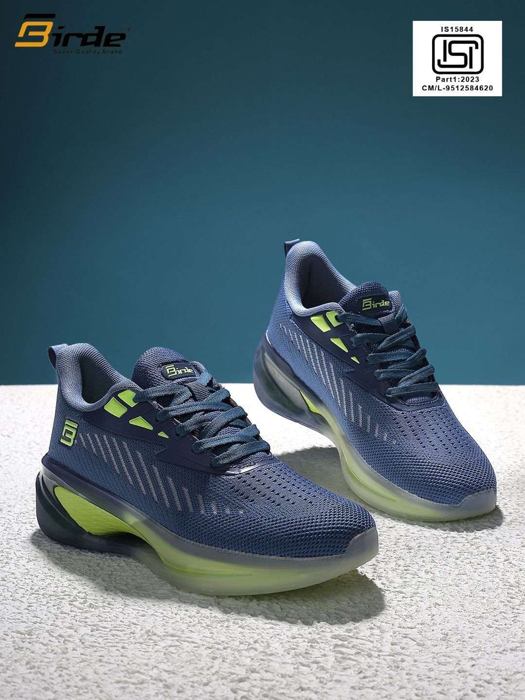 BIRDE Men Mesh Running Non-Marking Shoes