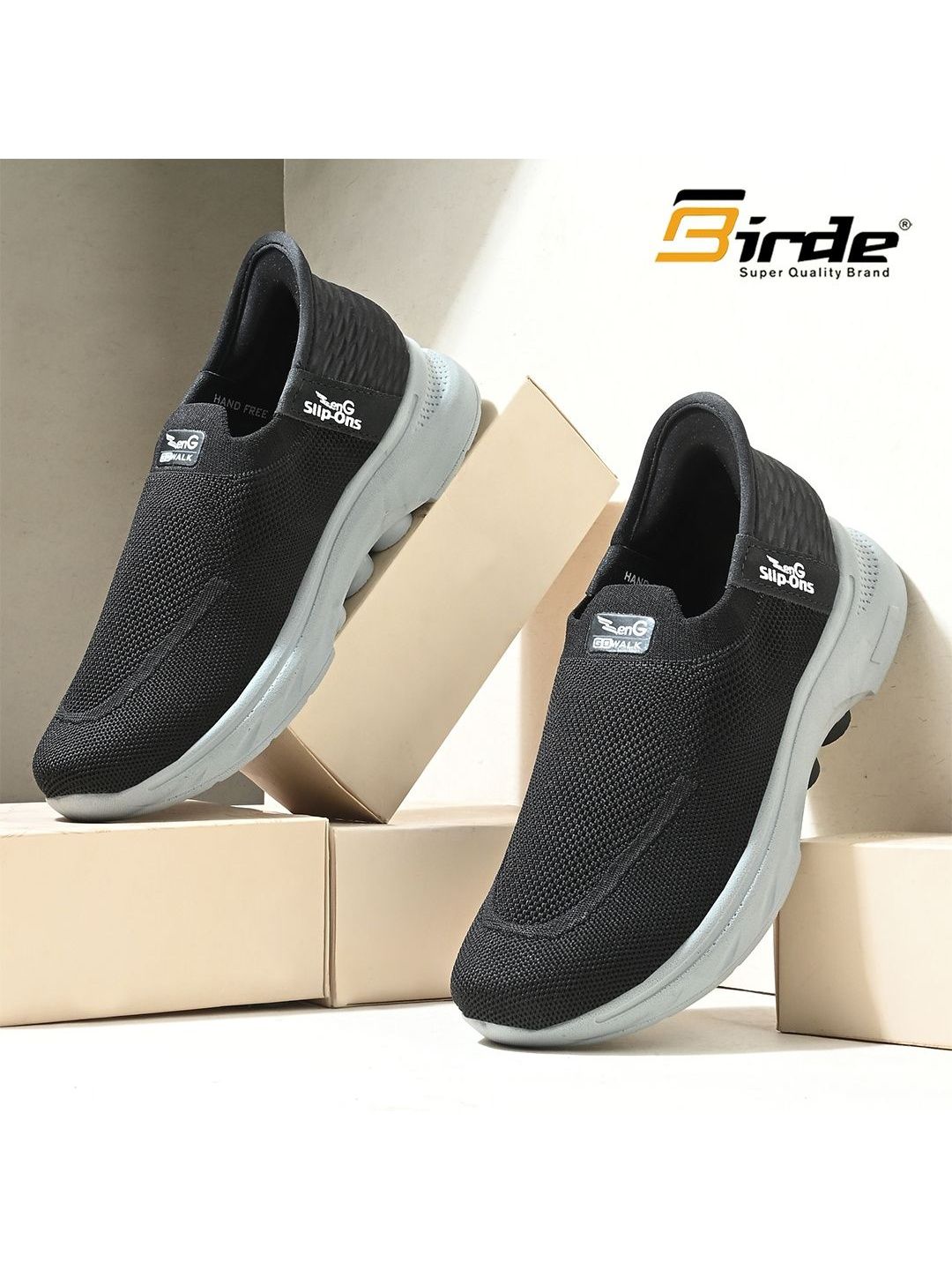 BIRDE Men Mesh Running Non-Marking Shoes
