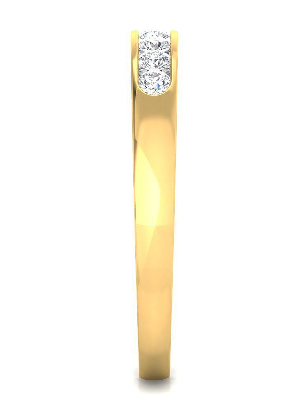 Solitario 925 Sterling Silver Lab Grown Diamond With 0.31 CT Ring Diamond - 1.9 g