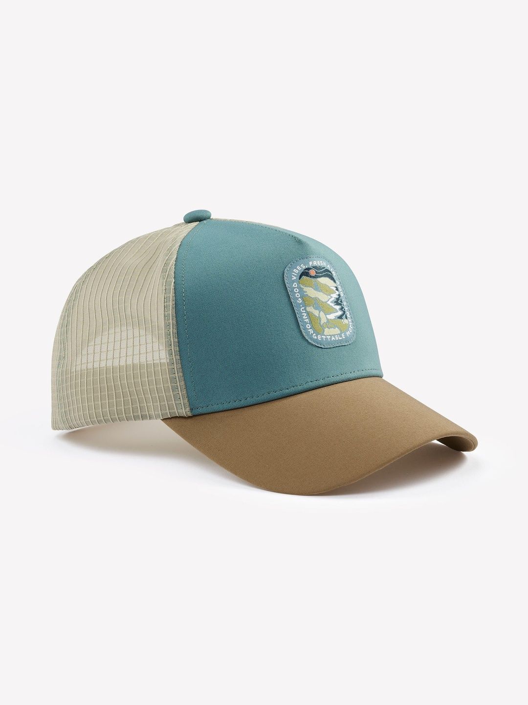 Decathlon Forclaz - Men Green Trucker 500 Airing Hiking Caps