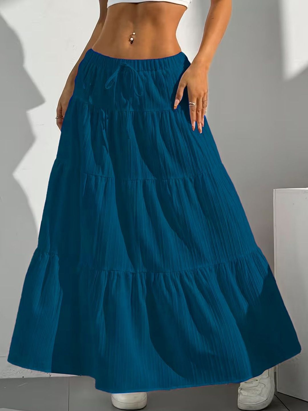 Buy PTVIZE Women Crepe Maxi A-Line Skirt - Skirts for Women