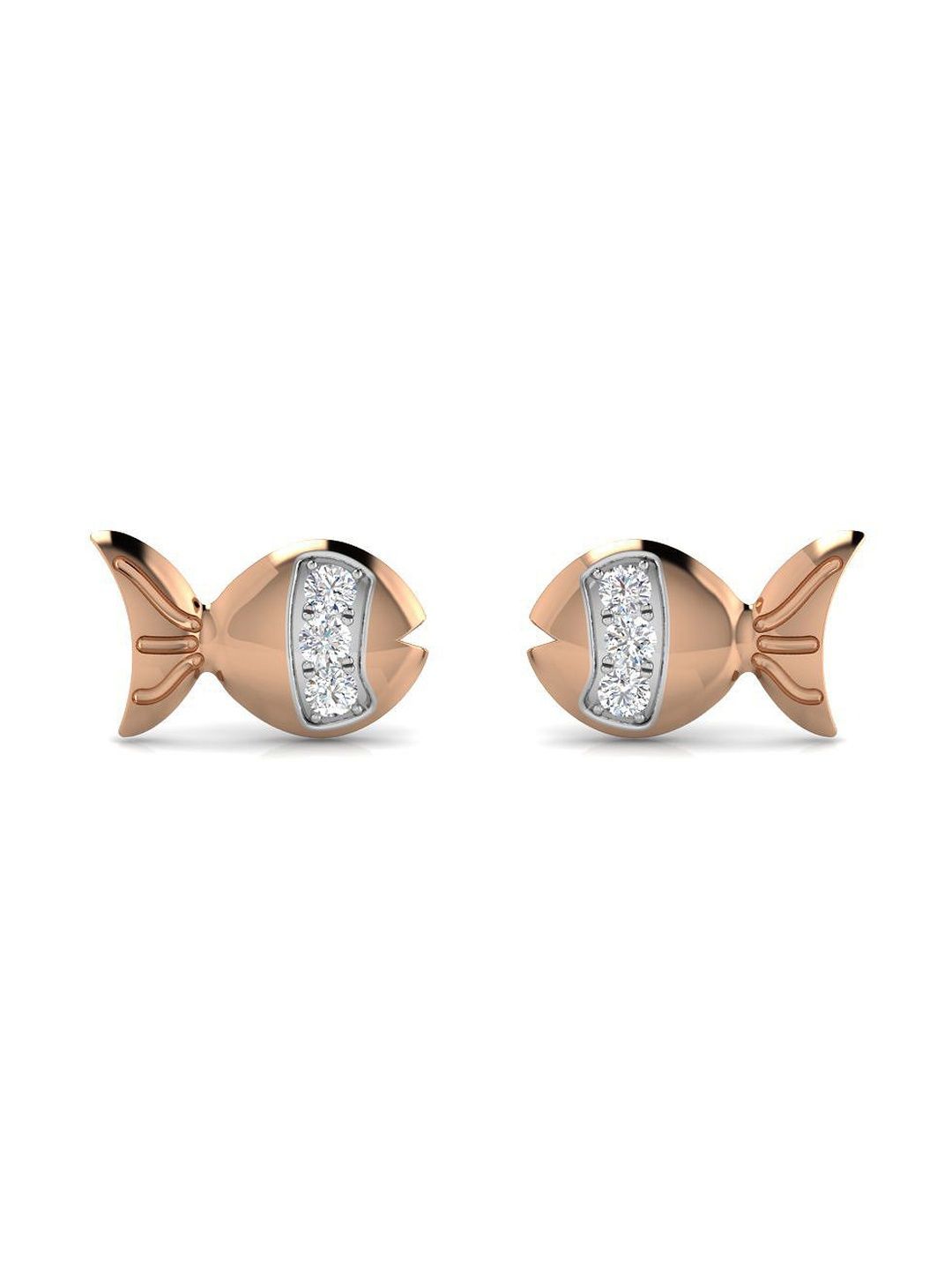 Solitario 925 Sterling Silver Lab Grown Diamond With 0.11 CT Earring Diamond - 2.14 g