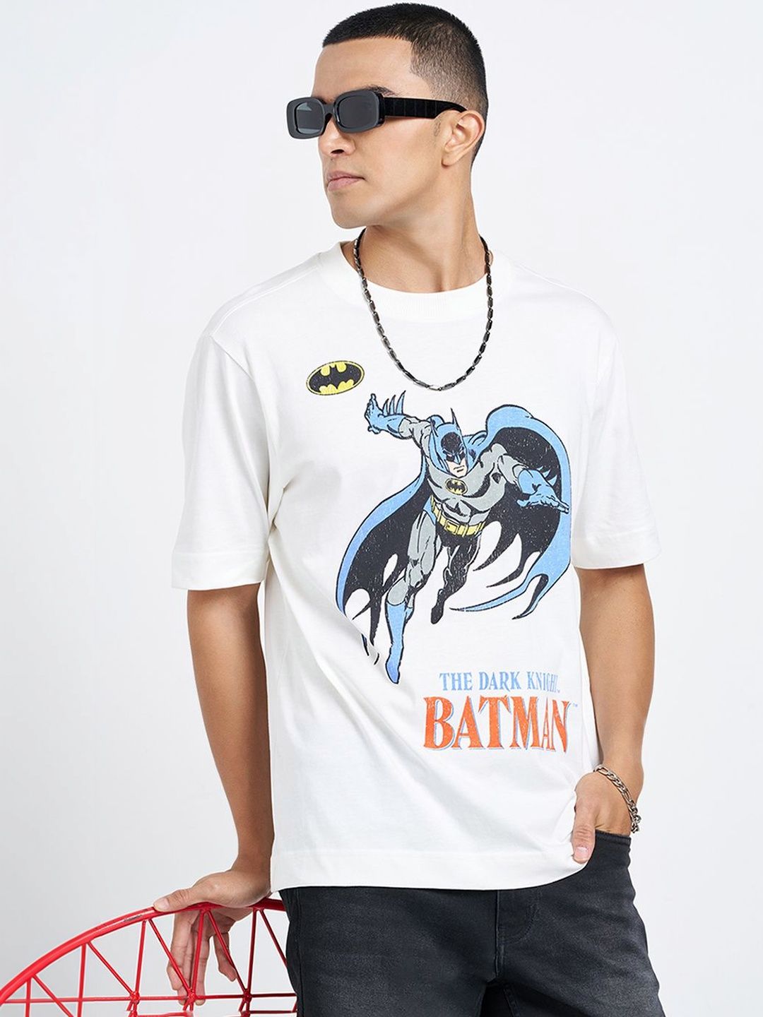 SF JEANS by Pantaloons Men Batman Printed T-shirt