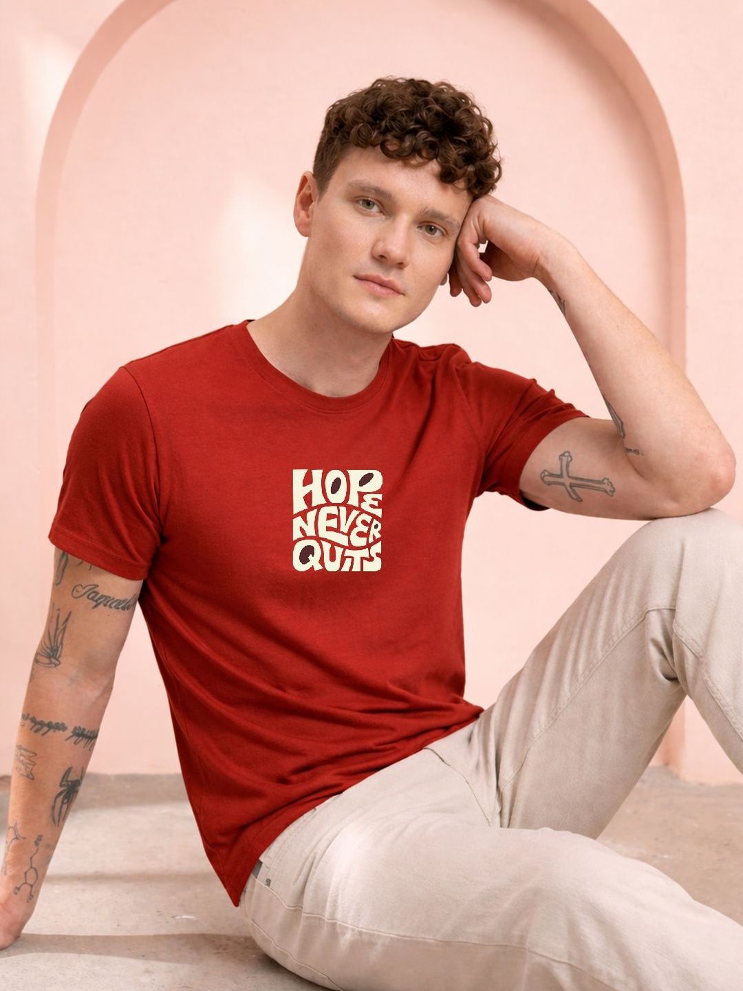 HERE&NOW Men Printed T-shirt