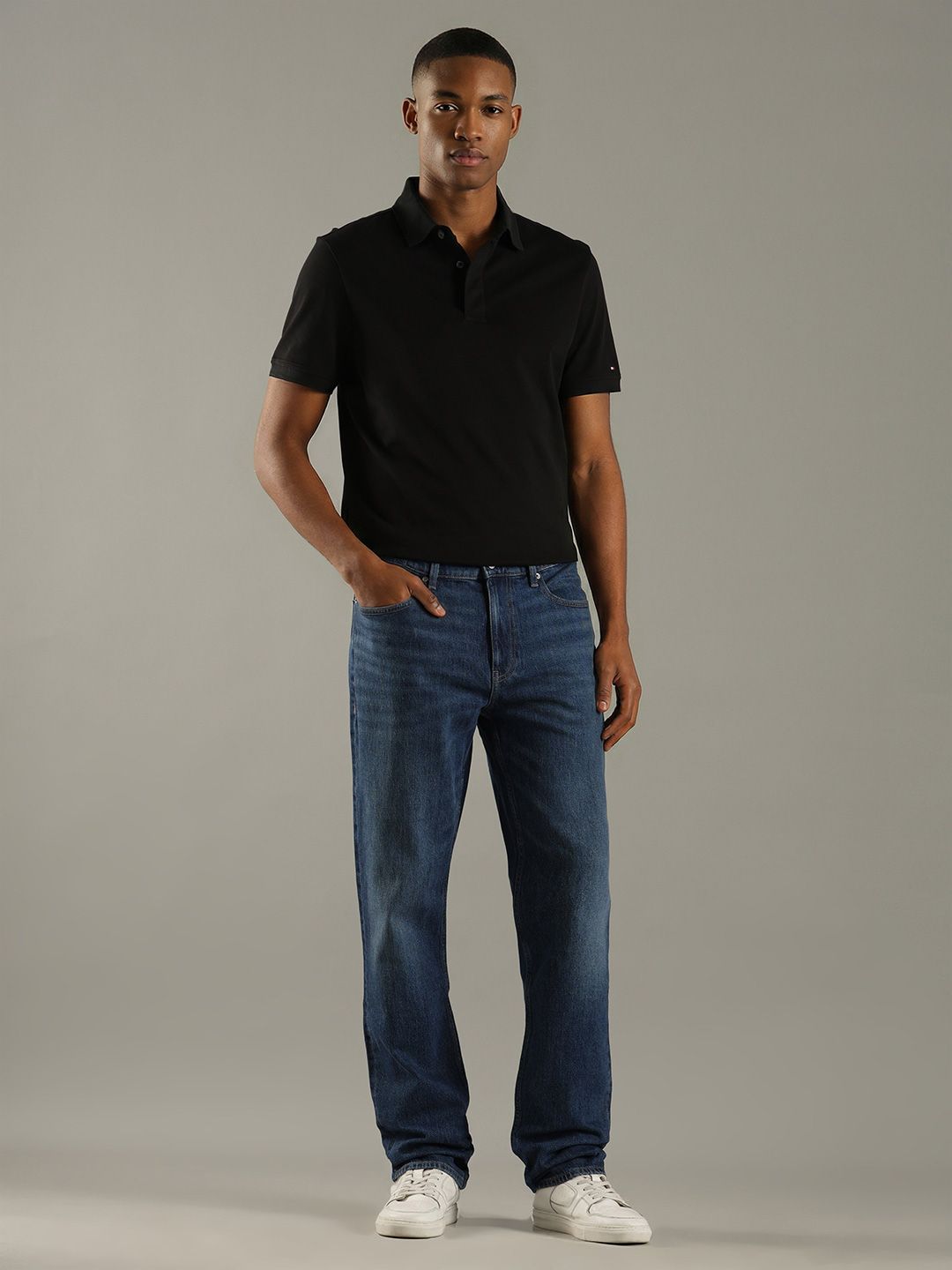 Slim Fit Mid-Rise Light Fade Jeans