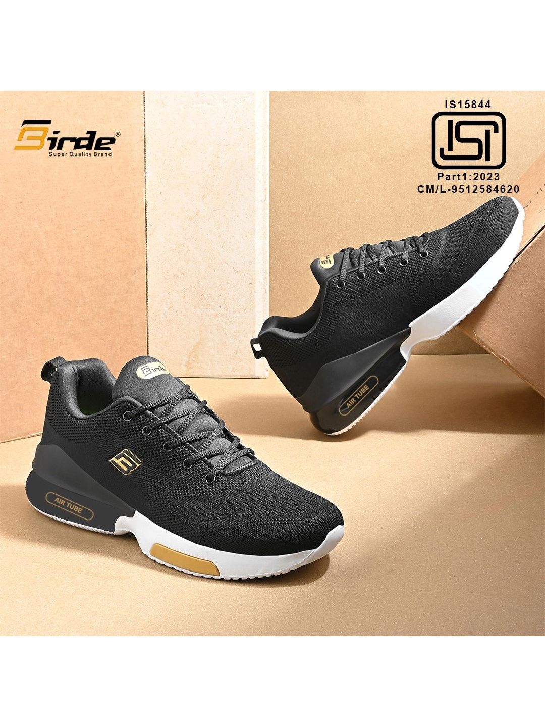 BIRDE Men Mesh Running Non-Marking Shoes