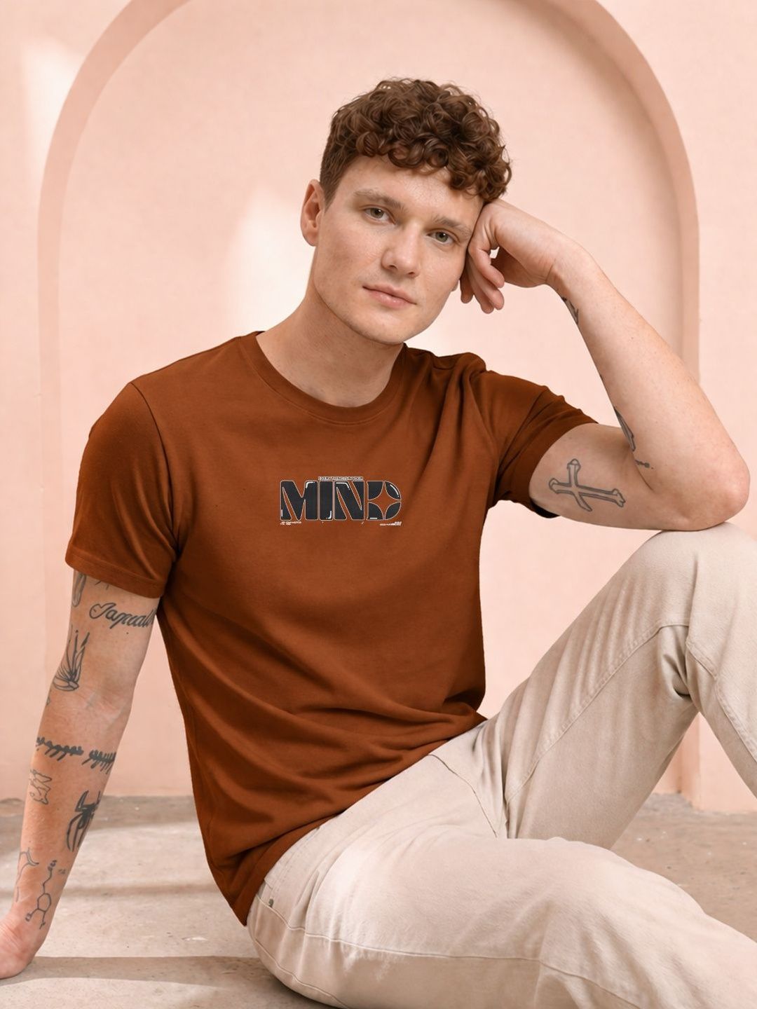 HERE&NOW Men Printed T-shirt