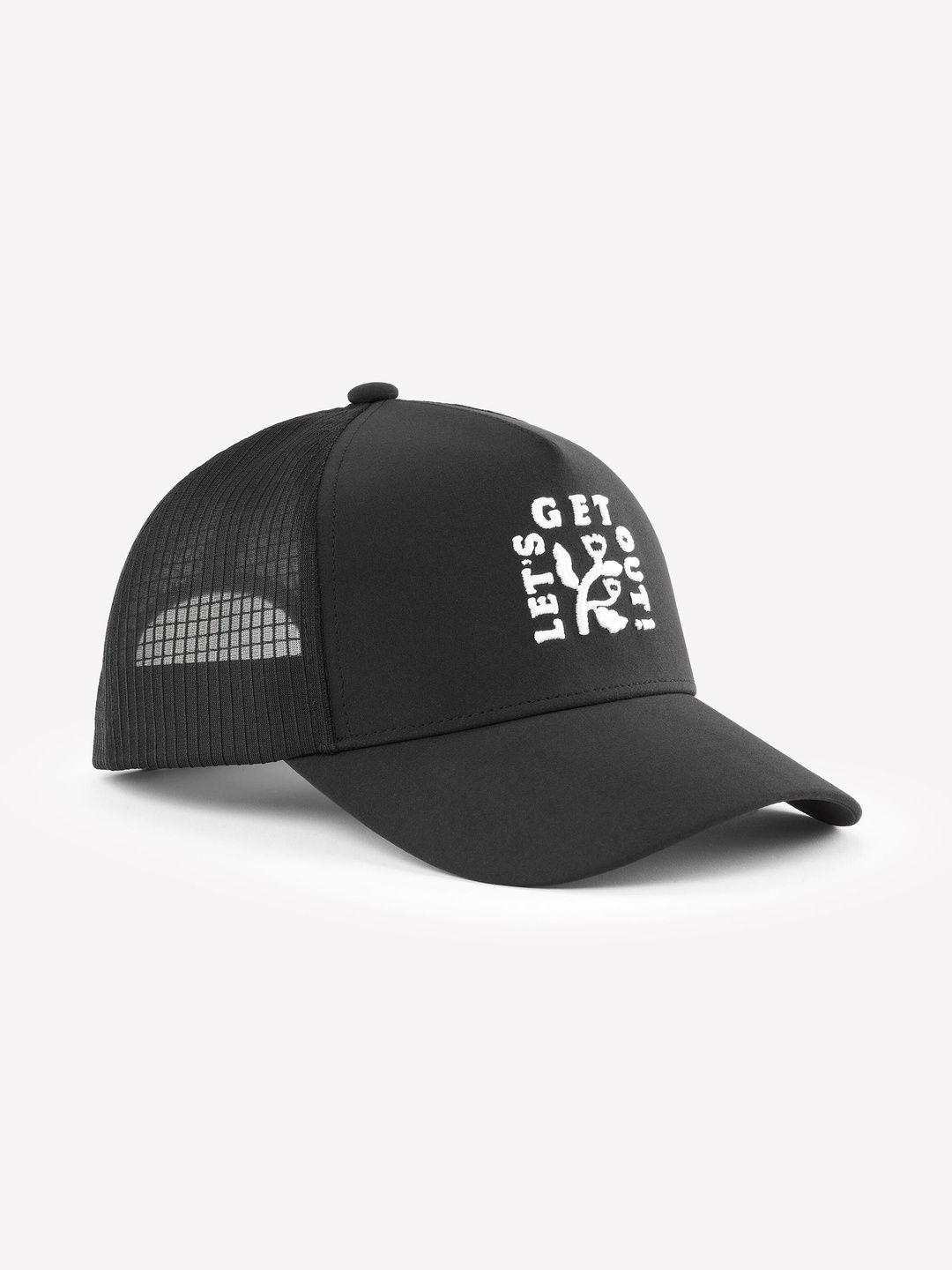 Decathlon Forclaz - Adults Black Trucker 500 Airing Hiking Caps