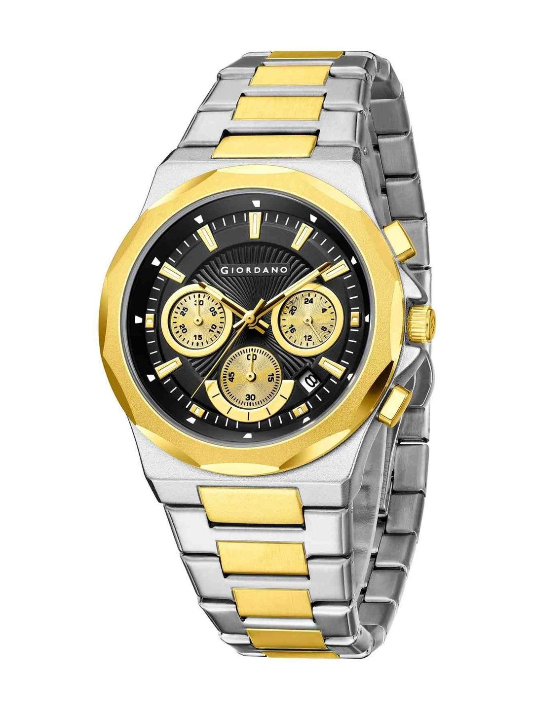 Buy Lee Cooper Men Brass Printed Dial Analogue Chronograph Watch