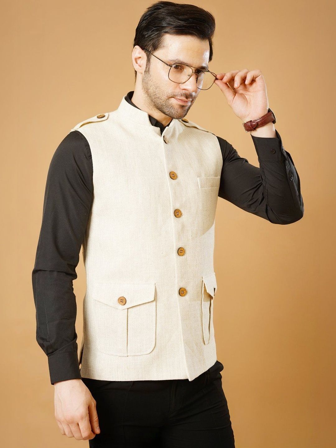 Wintage Mandarin Collar Nehru Jackets