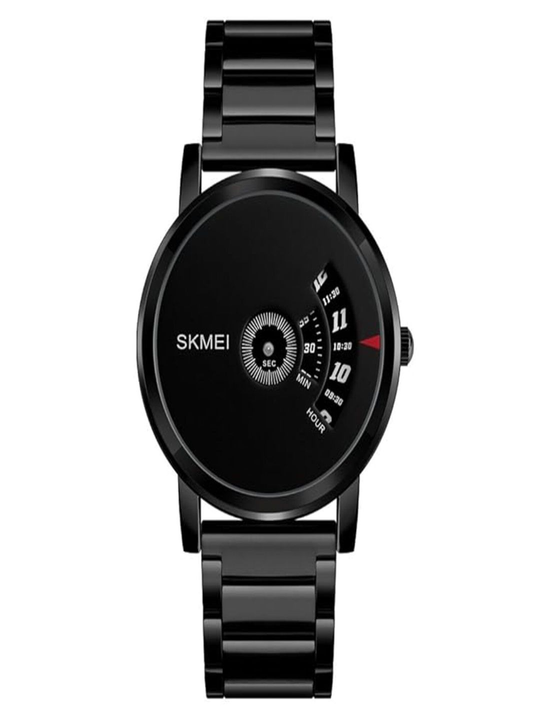 Skmei Skmei Unisex Dial & Stainless Steel Bracelet Style Straps Analogue Watch 1260SBKBK