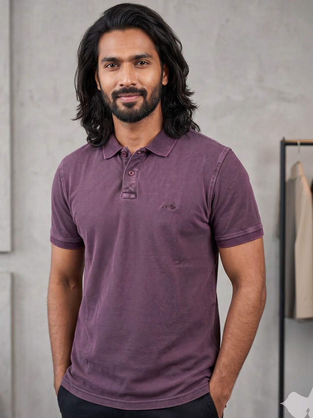 Moda Rapido Men Polo Collar Pockets T-shirt