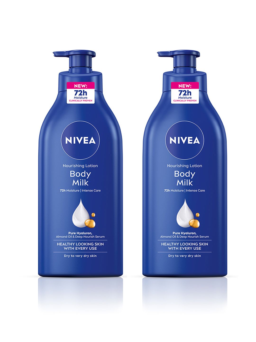 Buy Nivea Set of 2 Body Milk Nourishing Lotion with Pure Hyaluron