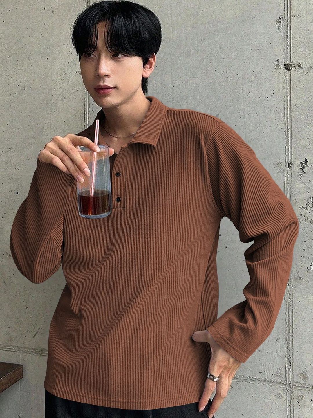 SZN Men Polo Collar T-shirt