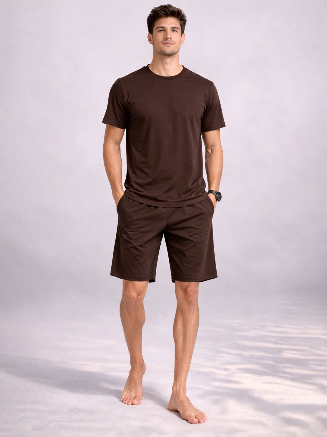 Raxedo Round Neck Short Sleeves Swim Set