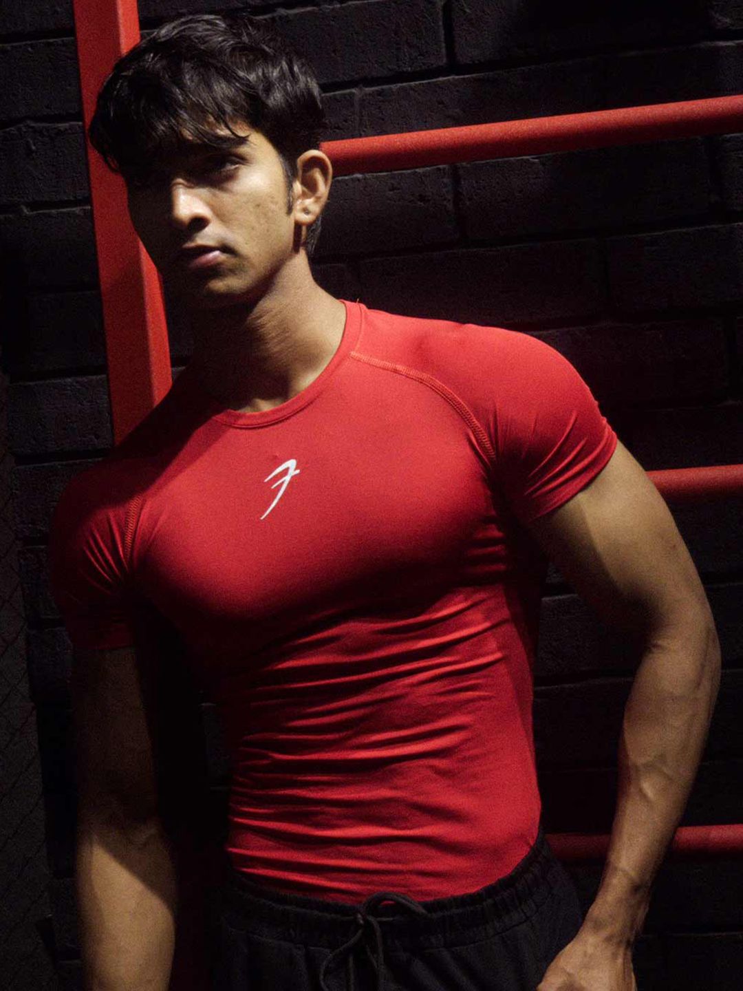 Compression Fit Sports T-shirt FUAARK Moisture Wicking Compression Fit Sports T-shirt