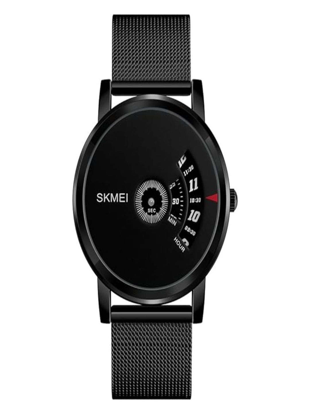 Skmei Skmei Unisex Dial & Stainless Steel Bracelet Style Straps Analogue Watch 1260MHBKBK