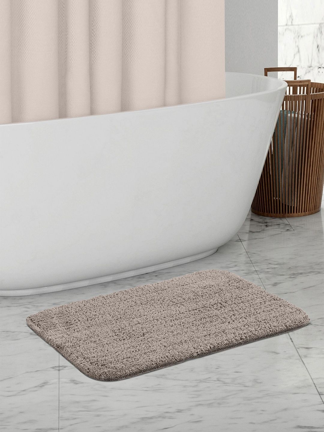 OBSESSIONS Taupe 2-Pcs Ultra-Absorbent Bath Rugs