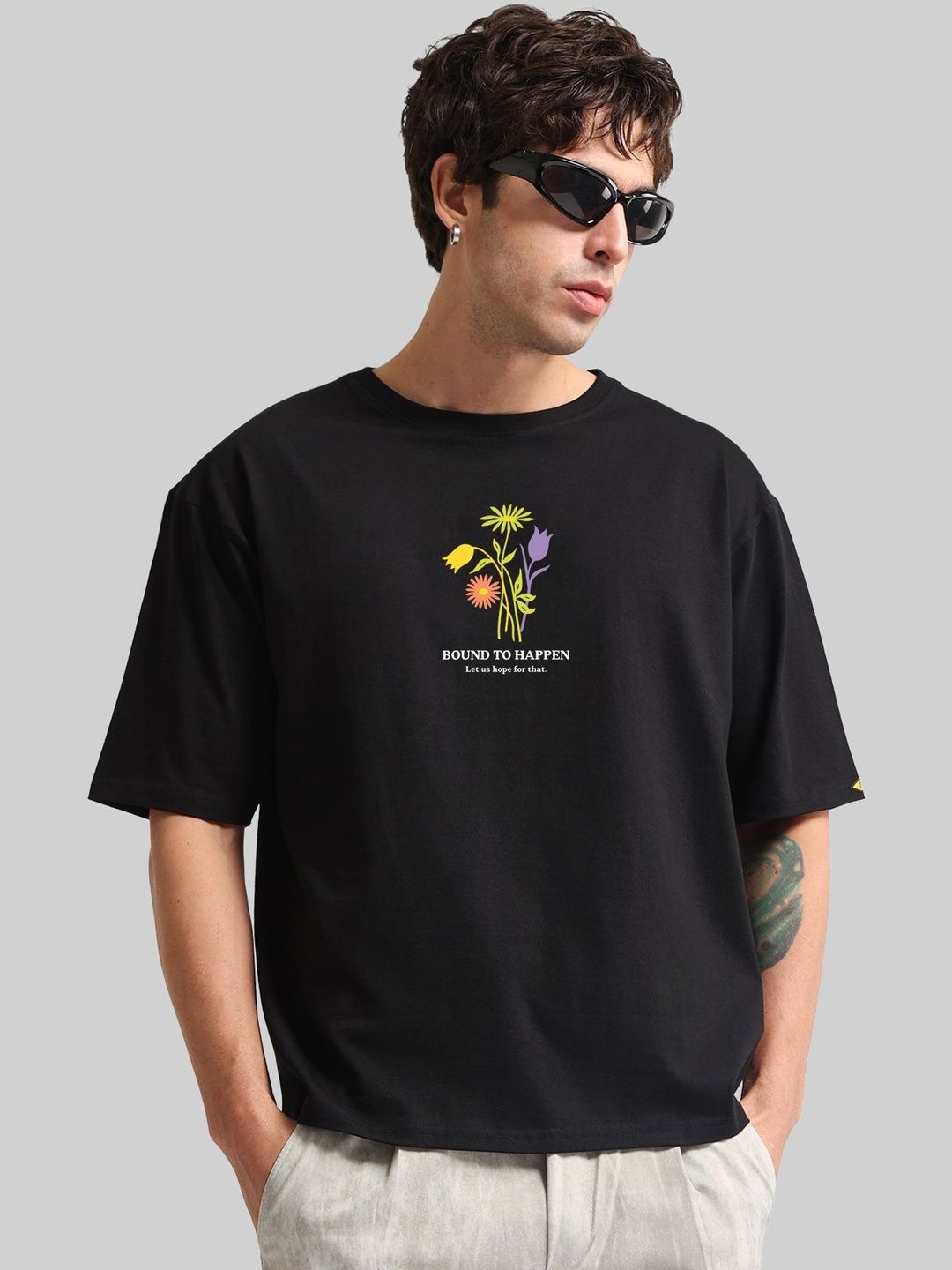Maniac Men Floral Printed T-shirt