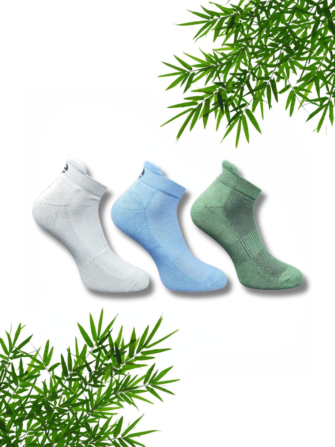 ECO SYNC Men Pack of 6 Patterned Ankle Length Socks