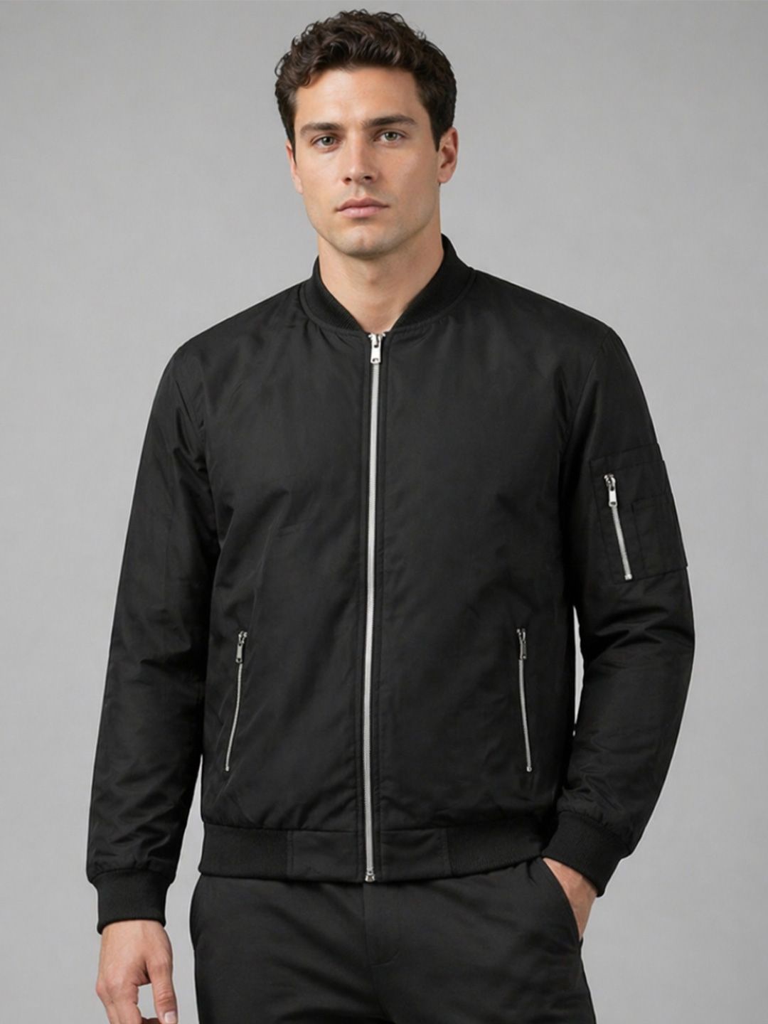 CARABA Men Windcheater Bomber Jacket