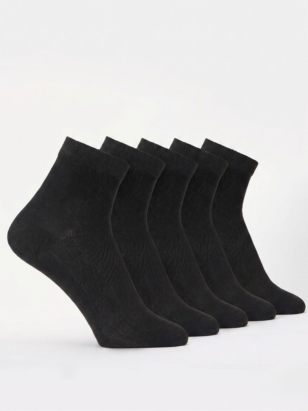 glitchez Men Pack of 5 Cotton Blend Ankle Length Socks