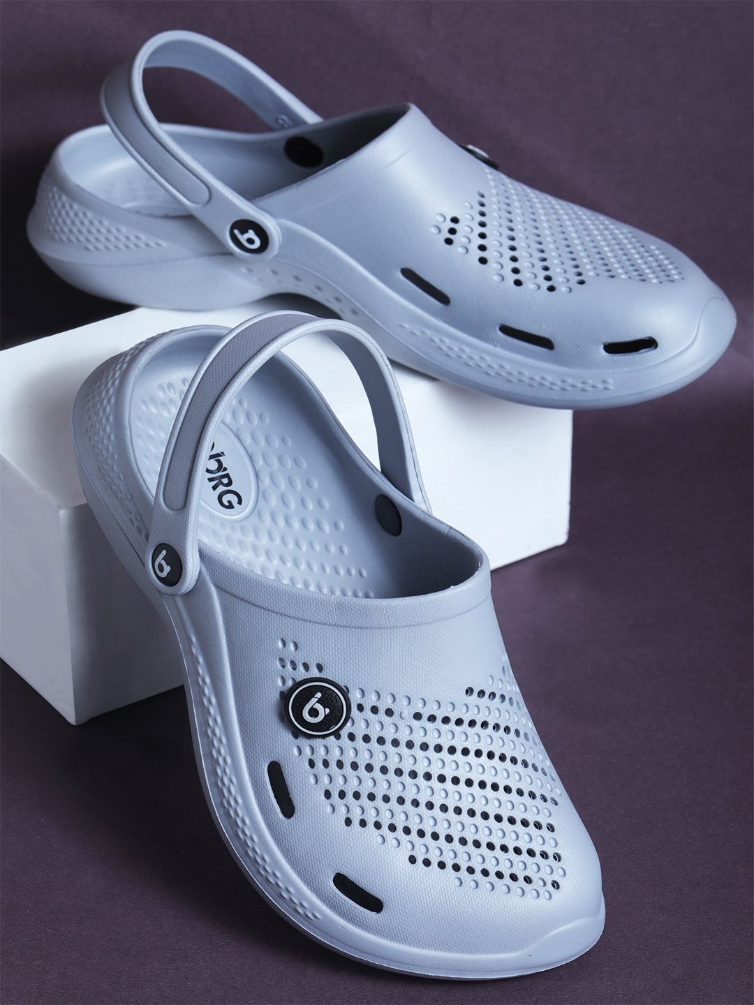 Koburg Boat Men Lightweight Adjustable Backstrap Anti Skid Slip-on Clogs Sandals