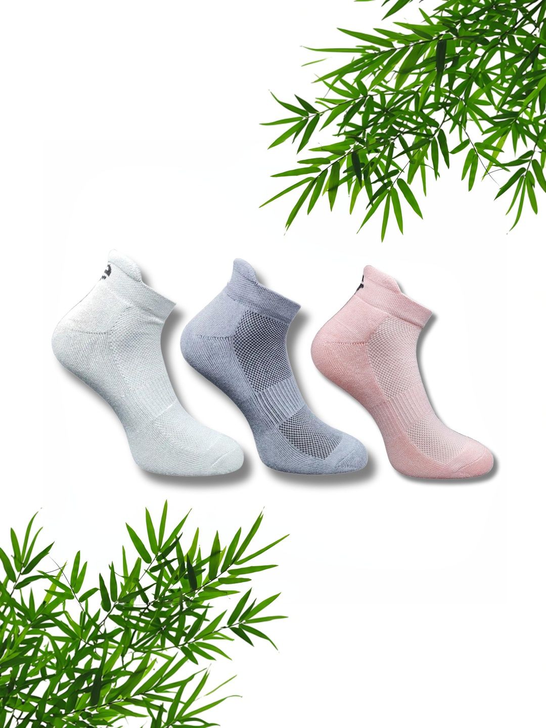 ECO SYNC Men Pack of 6 Colourblocked Ankle Length Socks