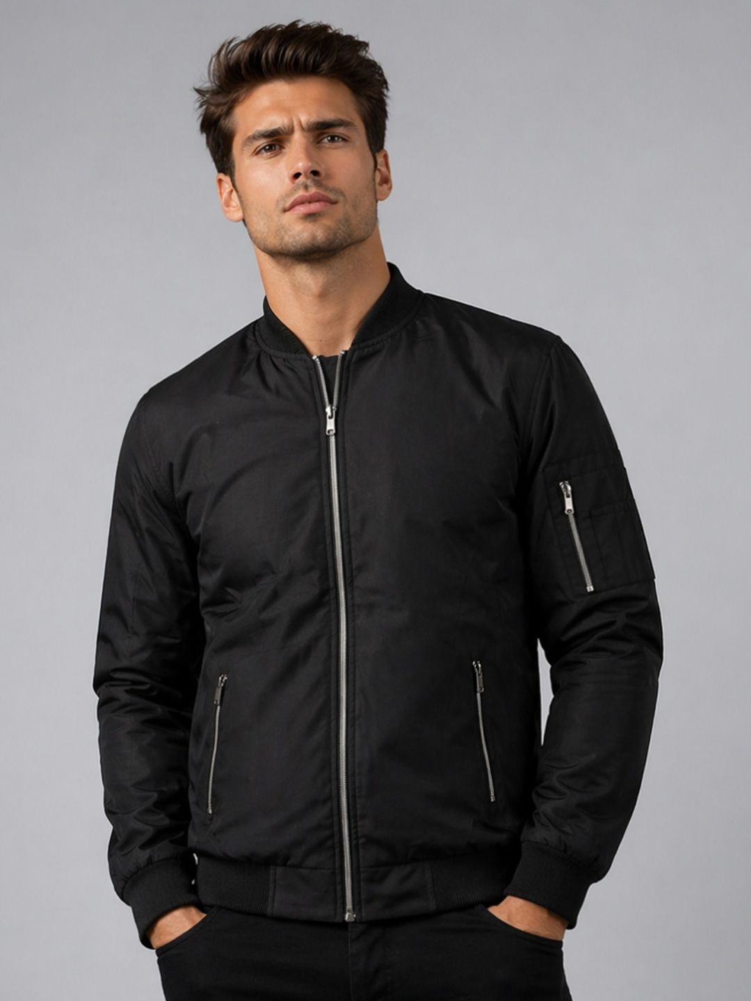 CARABA Men Windcheater Bomber Jacket