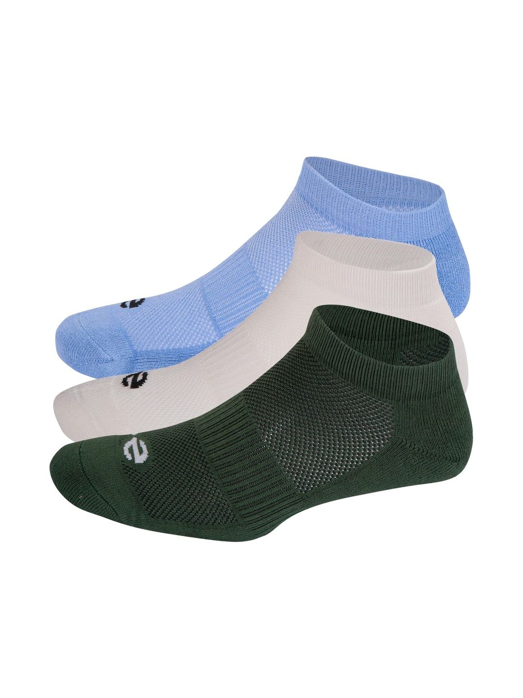 ECO SYNC Men Pack of 6 Colourblocked Ankle Length Socks