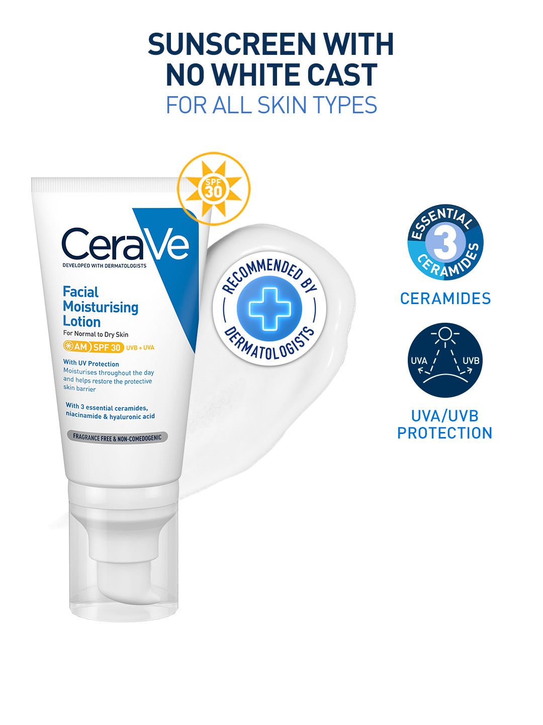 CeraVe CeraVe AM Facial Moisturizing Lotion With Sunscreen SPF 30 & Ceramides - 52ml