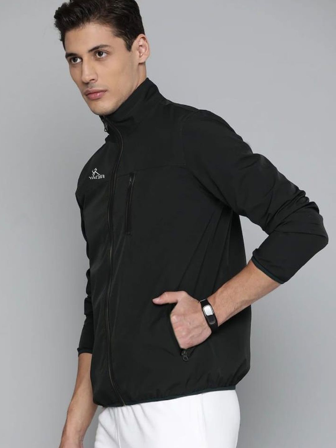 YAQR Men Lightweight Training or Gym Sporty Jacket