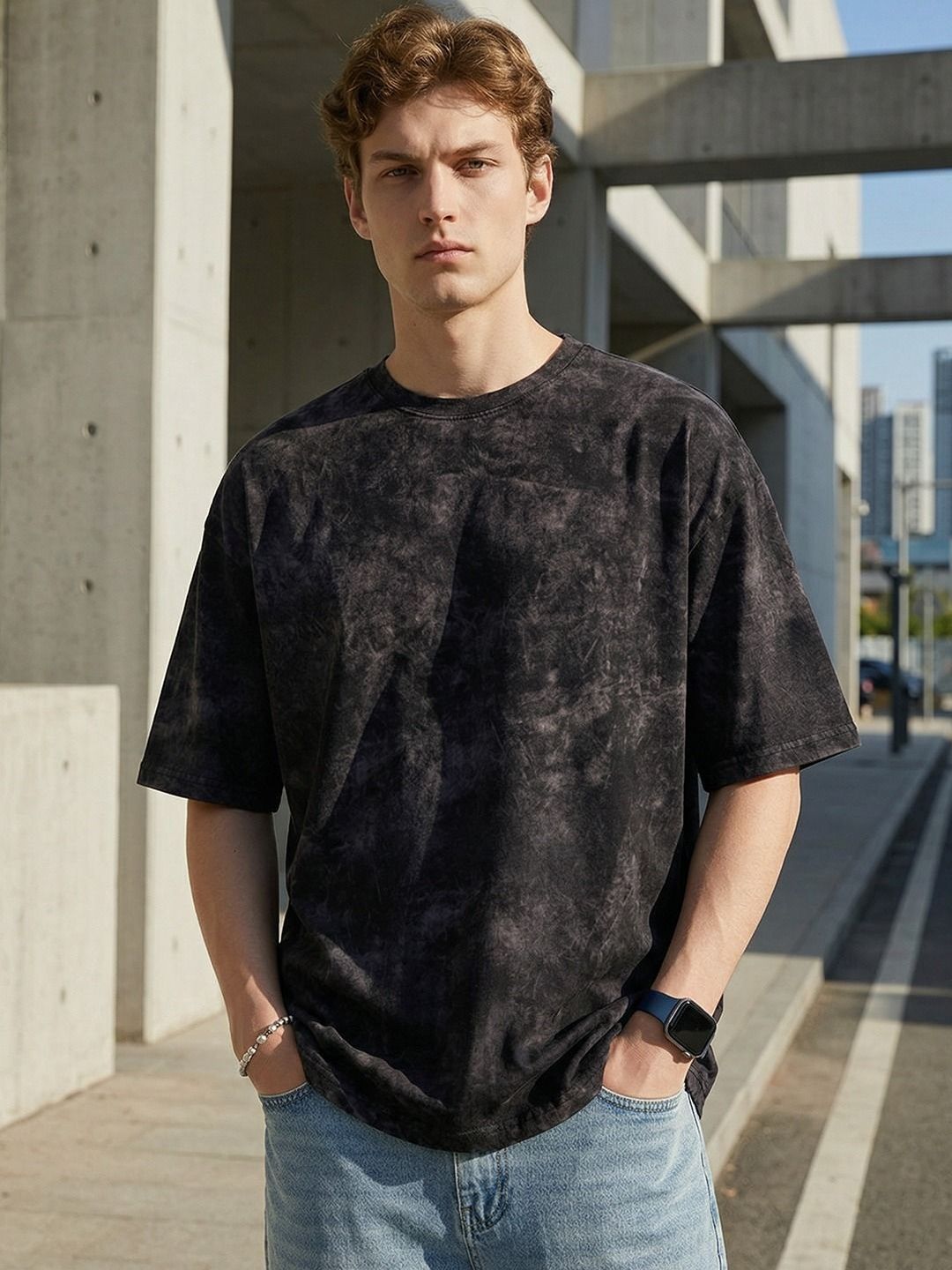 Leotude Men Dyed T-shirt