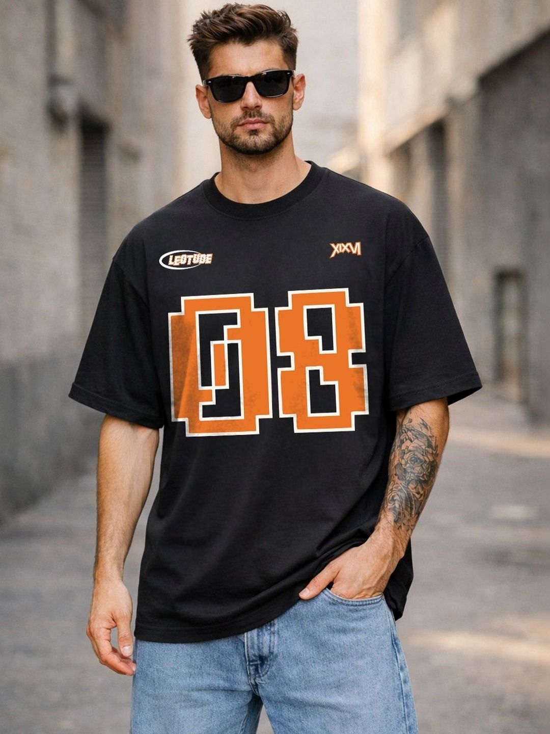 Leotude Men Printed T-shirt
