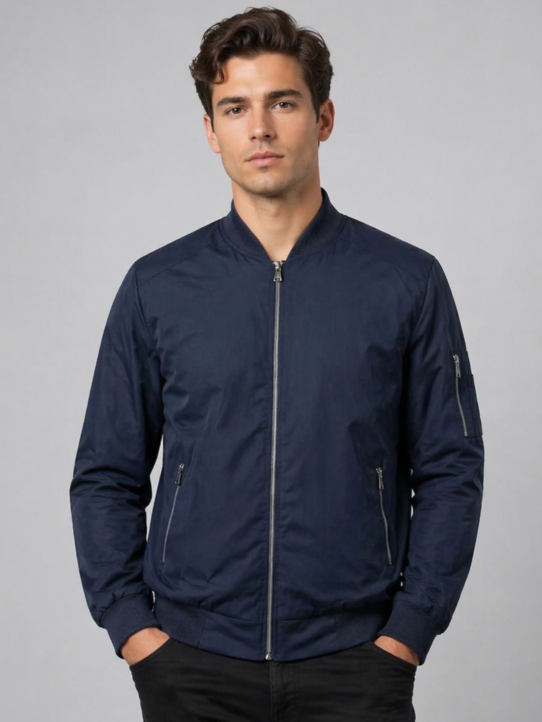 CARABA Men Windcheater Bomber Jacket