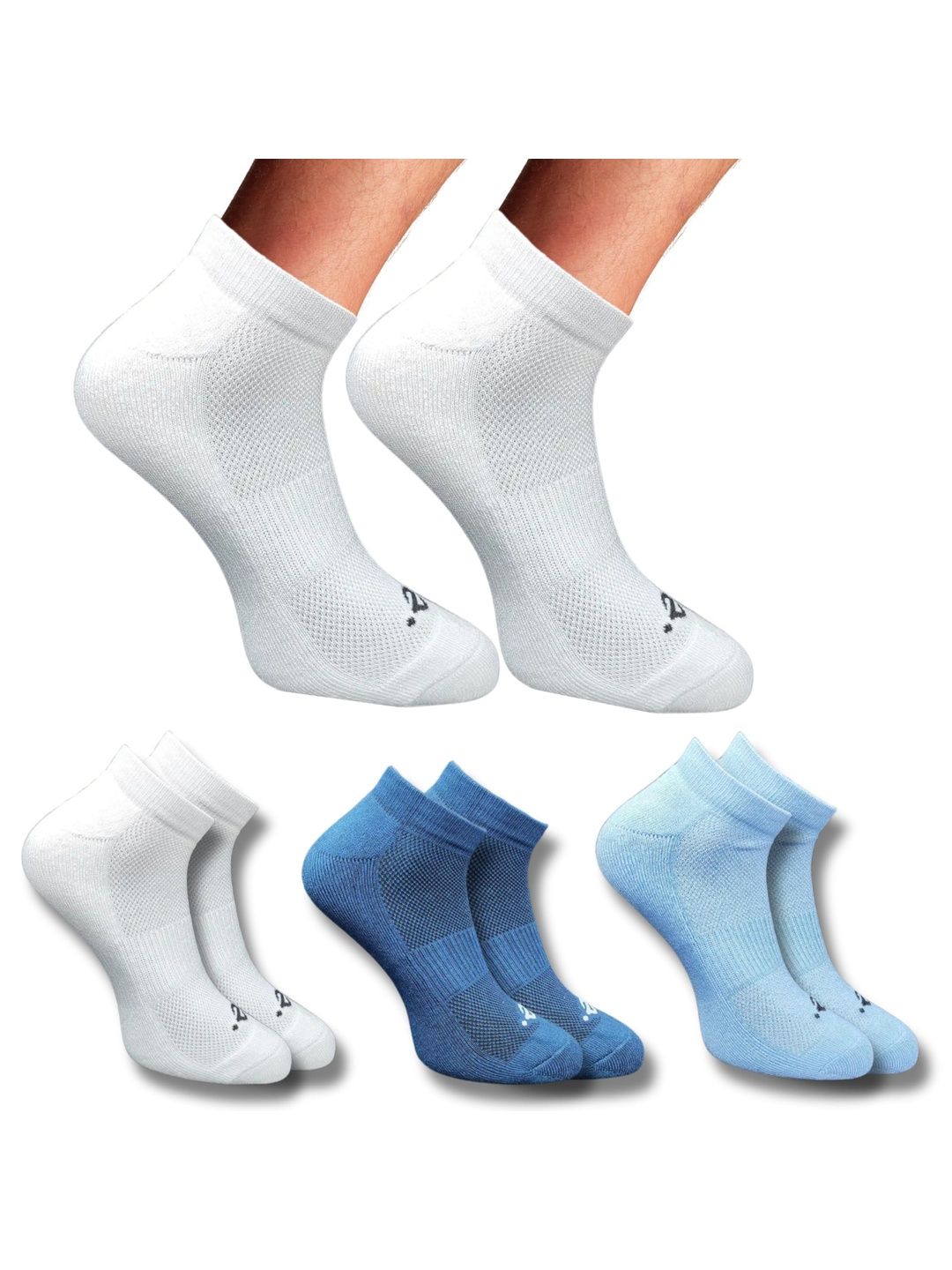 ECO SYNC Men Pack of 6 Patterned Ankle Length Socks