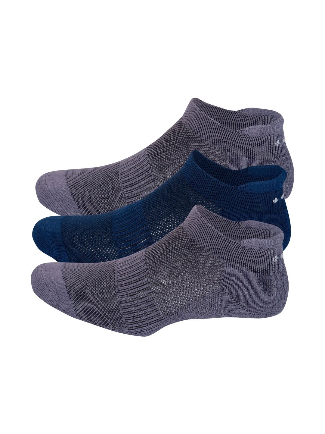ECO SYNC Men Pack of 6 Colourblocked Ankle Length Socks