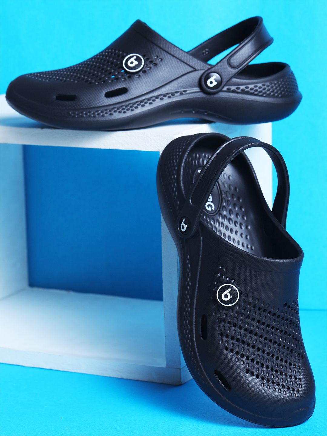 Koburg Boat Men Lightweight Adjustable Backstrap Anti Skid Slip-on Clogs Sandals