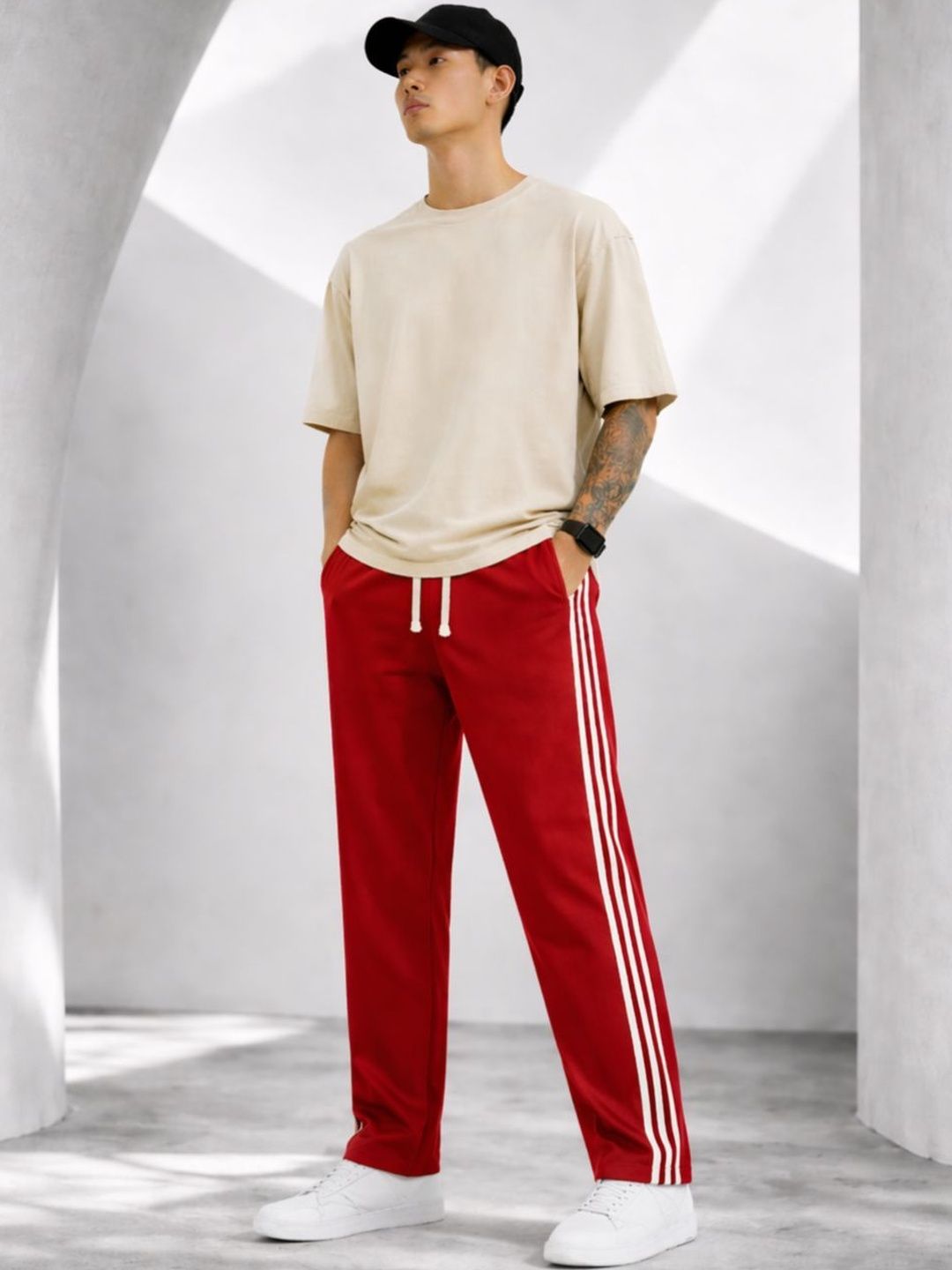 Resteez Men Relaxed Fit Training Track Pants