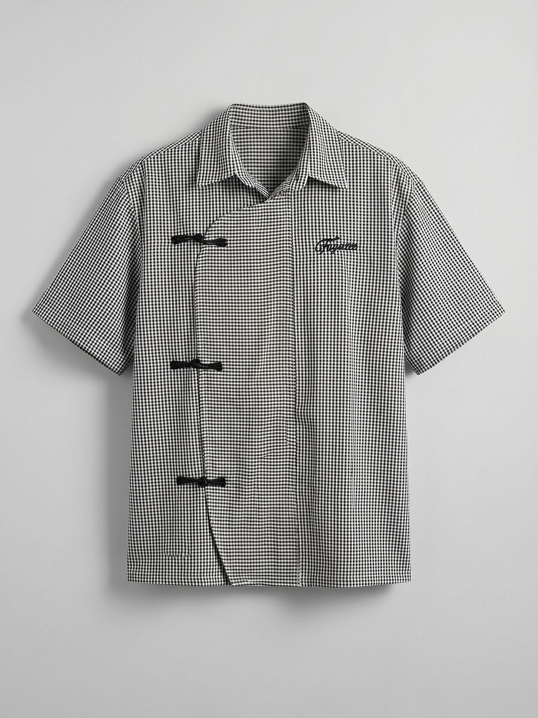 FUGAZEE Men Relaxed Gingham Checks Checked Casual Shirt