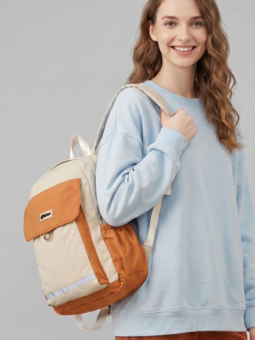 glitchez Women Colourblocked Laptop Backpack